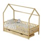 ΚΡΕΒΑΤΙ ΠΑΙΔΙΚΟ ΜΕ ΣΥΡΤΑΡΙΑ PHYLLIS HM724.01 τ.MONTESSORI ΦΥΣΙΚΟ 196x97x161Υεκ.