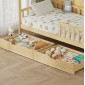 ΚΡΕΒΑΤΙ ΠΑΙΔΙΚΟ ΜΕ ΣΥΡΤΑΡΙΑ PHYLLIS HM724.01 τ.MONTESSORI ΦΥΣΙΚΟ 196x97x161Υεκ.