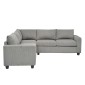 ΓΩΝΙΑΚΟΣ ΚΑΝΑΠΕΣ CALDER HM3286.01 ΓΚΡΙ ΥΦΑΣΜΑ 254x254x90(κάθισμα)x91Υεκ.