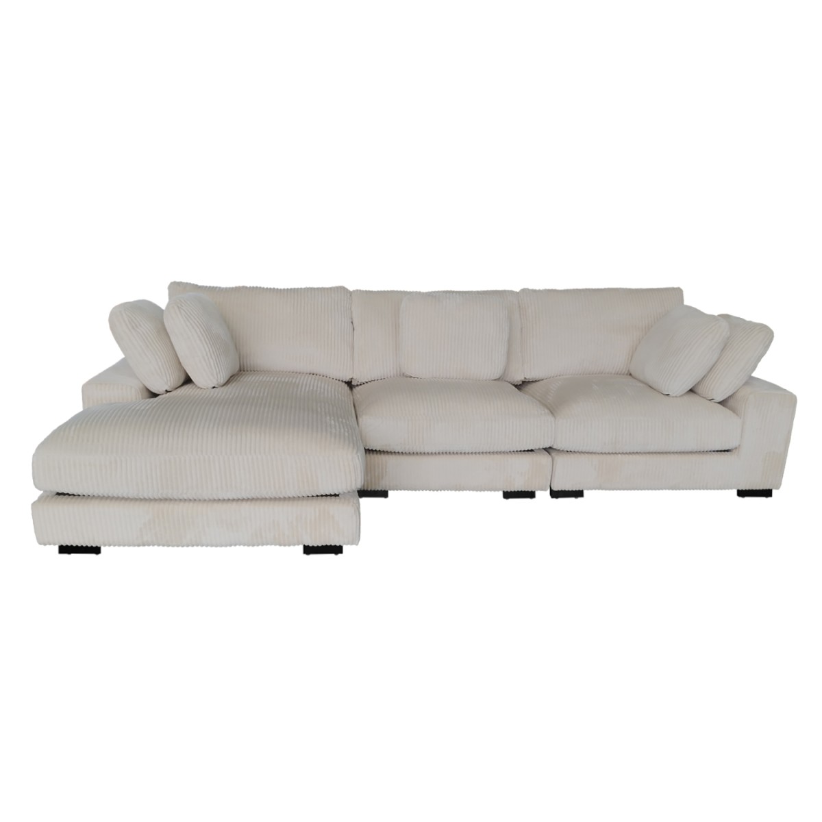 ΚΑΝΑΠΕΣ ΑΡΙΣΤΕΡΗ ΓΩΝΙΑ CRANFIELD HM3287.02L ΜΠΕΖ ΡΙΓΕ ΥΦΑΣΜΑ 313x169(γωνία)x80Υεκ.