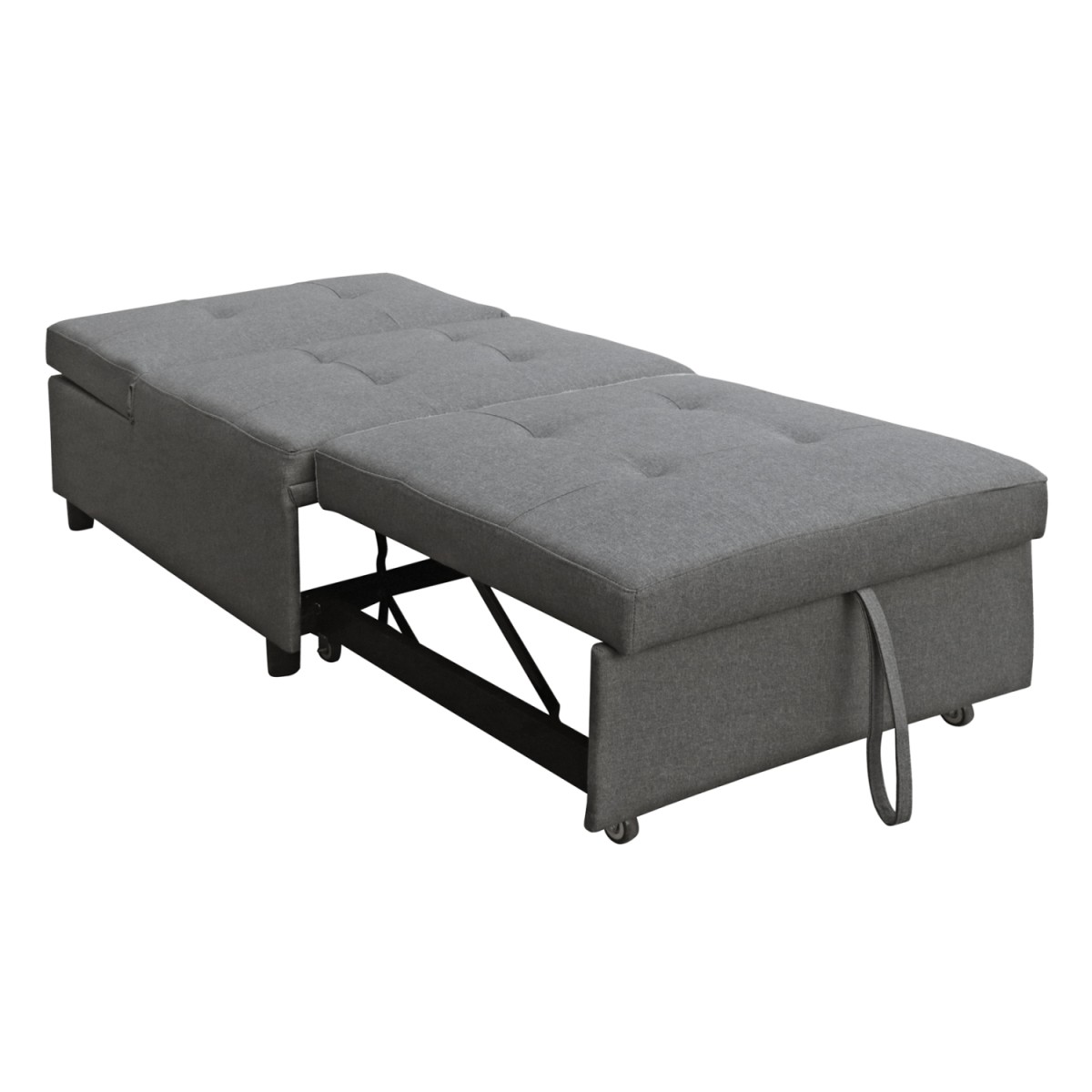 ΠΟΛΥΘΡΟΝΑ-ΚΡΕΒΑΤΙ LIBRE HM3295.01 ΓΚΡΙ ΥΦΑΣΜΑ 75x106x87Υεκ.