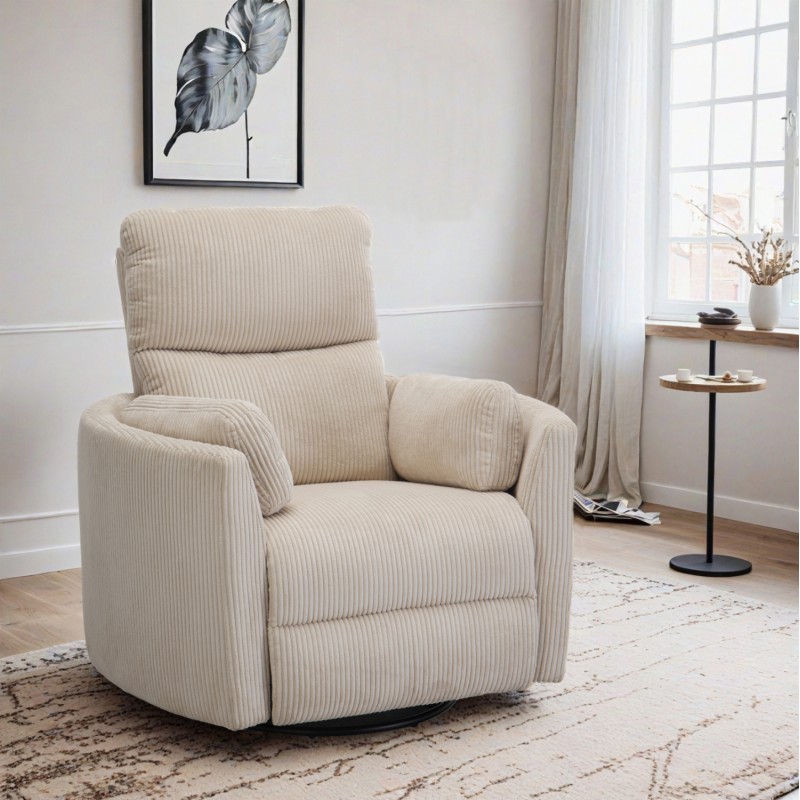 ΠΟΛΥΘΡΟΝΑ ΘΗΛΑΣΜΟΥ/RELAX VELMORA HM3300.03 ΜΠΕΖ ΚΟΤΛΕ ΥΦΑΣΜΑ 93x102x106.5Υεκ