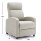 ΠΟΛΥΘΡΟΝΑ ΣΑΛΟΝΙΟΥ RELAX DROSEN HM3299.03 ΜΠΕΖ ΥΦΑΣΜΑ 68,5x86x100Υεκ