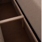 ΓΩΝΙΑΚΟΣ ΚΑΝΑΠΕΣ-ΚΡΕΒΑΤΙ ΜΕ ΑΠΟΘ.ΧΩΡΟ TRENDSTON HM3302.03L ΜΠΕΖ ΥΦΑΣΜΑ 298x177x95Υεκ