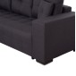 ΓΩΝΙΑΚΟΣ ΚΑΝΑΠΕΣ-ΚΡΕΒΑΤΙ ΜΕ ΑΠΟΘ.ΧΩΡΟ TRENDSTON HM3302.01L ΓΚΡΙ ΥΦΑΣΜΑ 298x177x95Υεκ