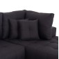 ΓΩΝΙΑΚΟΣ ΚΑΝΑΠΕΣ-ΚΡΕΒΑΤΙ ΜΕ ΑΠΟΘ.ΧΩΡΟ TRENDSTON HM3302.01R ΓΚΡΙ ΥΦΑΣΜΑ 298x177x95Υεκ