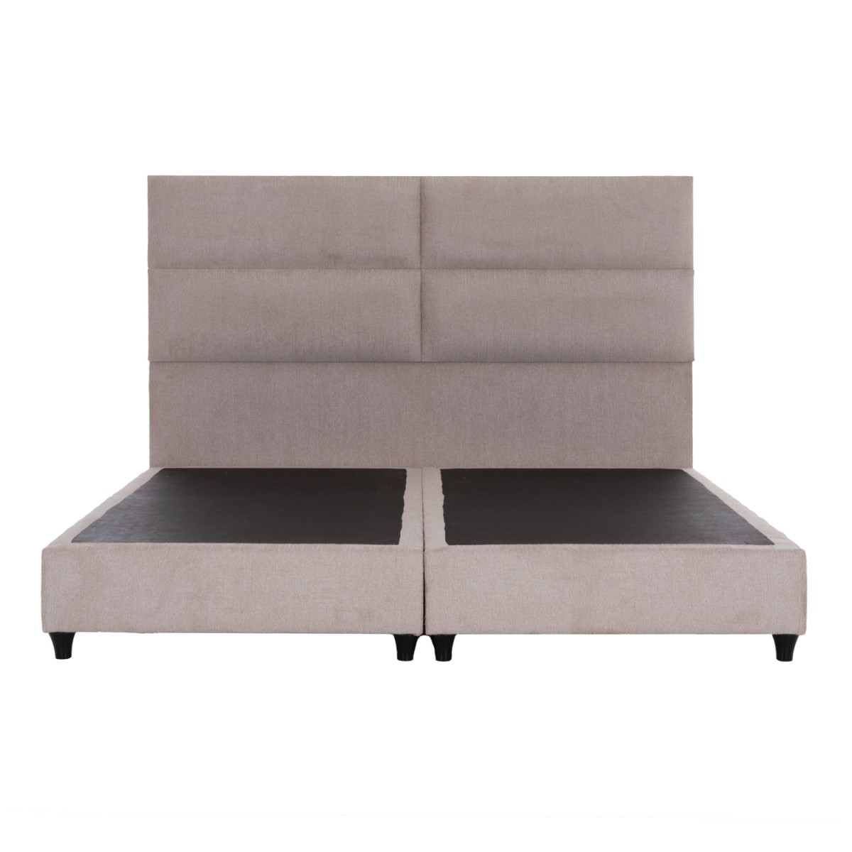 ΚΡΕΒΑΤΙ ΥΠΕΡΔΙΠΛΟ MILO ΑΠΟ ΜΠΕΖ ΥΦΑΣΜΑ HM628.32 ΓΙΑ ΣΤΡΩΜΑ 180x200 εκ.