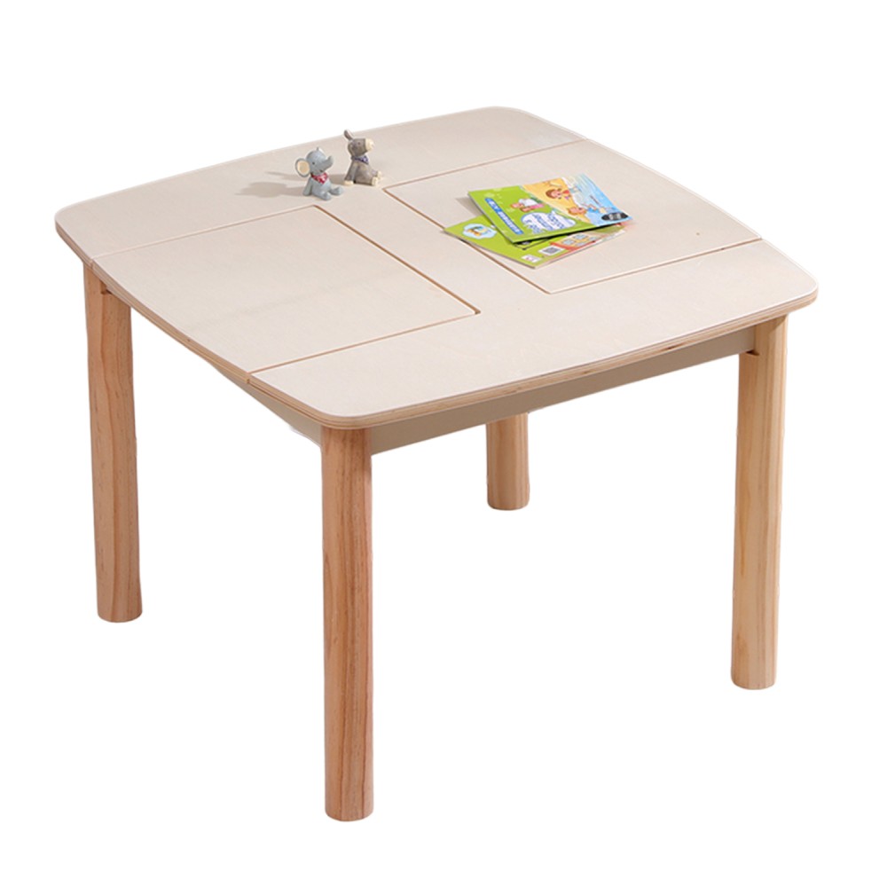 ΤΡΑΠΕΖΑΚΙ ΠΑΙΔΙΚΟ ΜΕ ΑΠΟΘ.ΧΩΡΟΥΣ RICKI HM18339.01 MDF & ΣΥΜΗΔΑ ΣΕ ΦΥΣΙΚΟ 65x65x47Υεκ