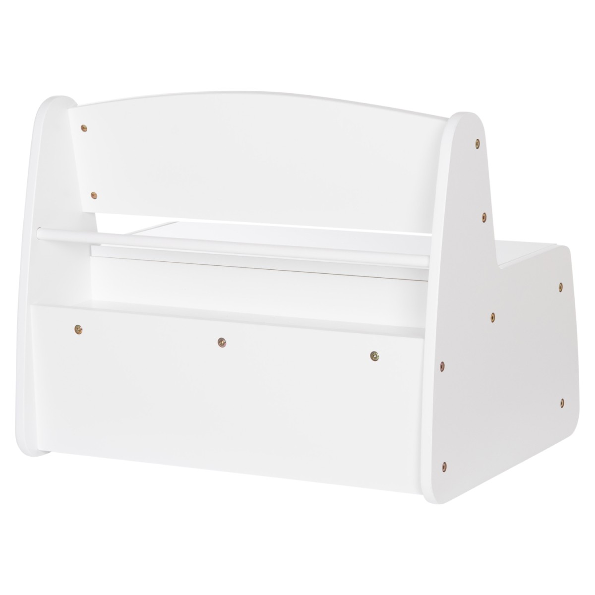 ΠΑΓΚΑΚΙ ΠΑΙΔΙΚΟ ΜΕ ΑΠΟΘ.ΧΩΡΟ RICKI HM18342.03 MDF & ΚΟΝΤΡΑΠΛΑΚΕ ΛΕΥΚΟ 63x43x47Υεκ