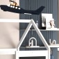 ΠΑΙΔΙΚΟ ΚΡΕΒΑΤΙ τ.MONTESSORI DOMER HM742.01 ΞΥΛΟ ΠΕΥΚΟΥ ΛΕΥΚΟ--ΓΙΑ 90x190εκ