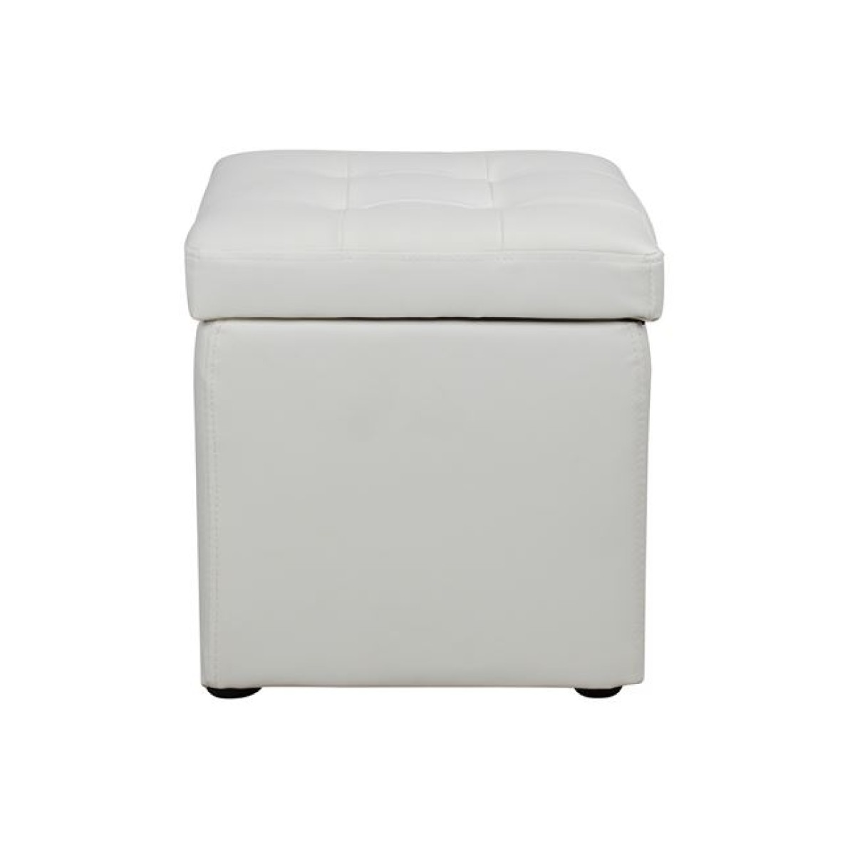 ΣΚΑΜΠΟ ΜΕ ΑΠΟΘΗΚΕΥΤΙΚΟ ΧΩΡΟ PU ΛΕΥΚΟ CUBE HM224.02 36,5x36,5x36Υεκ.