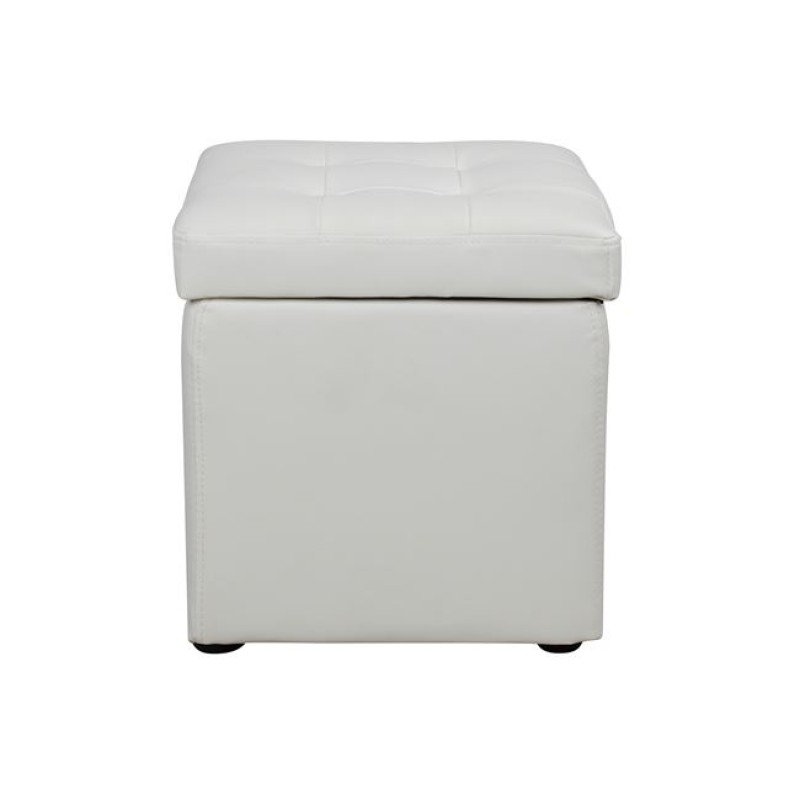 ΣΚΑΜΠΟ PRO CUBE HM224.02 PU ΜΕ ΑΠΟΘΗΚΕΥΤΙΚΟ ΧΩΡΟ- ΛΕΥΚΟ 38x38x36,5Υεκ.