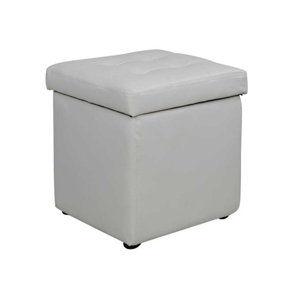 ΣΚΑΜΠΟ PRO CUBE HM224.02 PU ΜΕ ΑΠΟΘΗΚΕΥΤΙΚΟ ΧΩΡΟ- ΛΕΥΚΟ 38x38x36,5Υεκ.