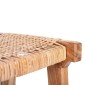 ΣΚΑΜΠΟ ΜΕΣΑΙΟΥ ΥΨΟΥΣ ΑΠΟ MINDI ΞΥΛΟ ΚΑΙ ΚΑΘΙΣΜΑ RATTAN 40X35X66Υεκ.HM9382.11