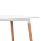 ΤΡΑΠΕΖΙ MINIMAL HM8581.01 ΛΕΥΚΟ MDF-ΠΟΔΙΑ ΟΞΙΑ ΣΕ ΦΥΣΙΚΟ ΧΡΩΜΑ- 120Χ60X74Υεκ.