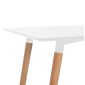 ΤΡΑΠΕΖΙ MINIMAL HM8581.01 ΛΕΥΚΟ MDF-ΠΟΔΙΑ ΟΞΙΑ ΣΕ ΦΥΣΙΚΟ ΧΡΩΜΑ- 120Χ60X74Υεκ.