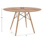 ΤΡΑΠΕΖΙ MINIMAL ΣΤΡΟΓΓΥΛΟ HM8454.04 MDF ΣΕ ΦΥΣΙΚΟ-ΠΟΔΙΑ ΟΞΙΑΣ ΣΕ ΦΥΣΙΚΟ Φ120Χ75Υεκ.