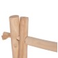 ΕΠΙΠΛΟ ΕΙΣΟΔΟΥ PERL HM9911 ΚΛΑΔΙΑ ΞΥΛΟΥ TEAK-ΦΥΣΙΚΟ 130,5x53x130Υεκ.