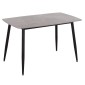 ΤΡΑΠΕΖΙ RAVEN HM9854.13 ΚΕΡΑΜΙΚΟ TOP ΓΚΡΙ ΜΑΡΜΑΡΟ-ΜΑΥΡΟ ΜΕΤΑΛΛΟ 120x70x73Υεκ.