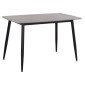ΤΡΑΠΕΖΙ RAVEN HM9854.13 ΚΕΡΑΜΙΚΟ TOP ΓΚΡΙ ΜΑΡΜΑΡΟ-ΜΑΥΡΟ ΜΕΤΑΛΛΟ 120x70x73Υεκ.