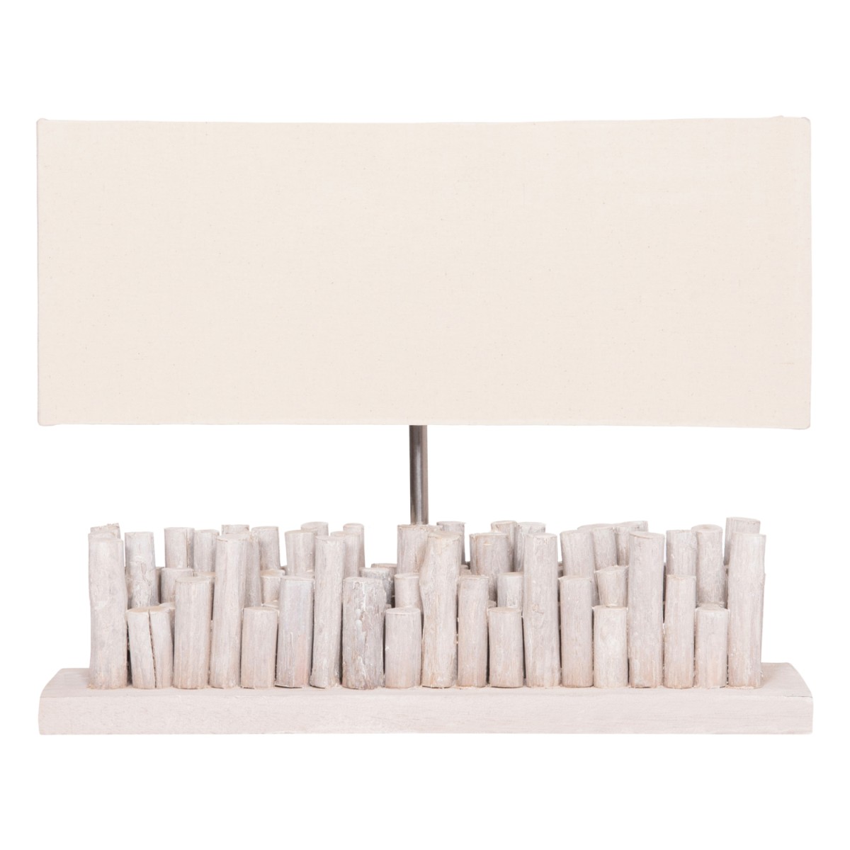 ΕΠΙΤΡΑΠΕΖΙΟ ΦΩΤΙΣΤΙΚΟ TWIGGY HM4426 DRIFTWOOD & ΚΑΠΕΛΟ ΣΕ ΛΕΥΚΟ 50,5x16,5x40Υεκ.
