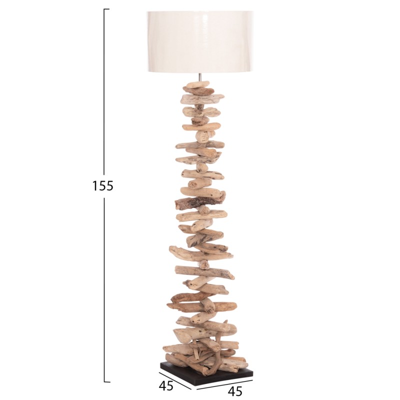 ΔΙΑΚΟΣΜΗΤΙΚΟ ΦΩΤΙΣΤΙΚΟ ΔΑΠΕΔΟΥ ALTAR HM4430 DRIFTWOOD--ΛΕΥΚΟ PVC Φ45x155Υεκ.