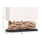 ΕΠΙΤΡΑΠΕΖΙΟ ΟΡΘΟΓΩΝΙΟ ΦΩΤΙΣΤΙΚΟ TWIGGY HM4432 DRIFTWOOD & ΛΕΥΚΟ ΚΑΠΕΛΟ 50x16,5x38Υεκ.