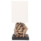 ΕΠΙΤΡΑΠΕΖΙΟ ΟΡΘΟΓΩΝΙΟ ΦΩΤΙΣΤΙΚΟ TWIGGY HM4432 DRIFTWOOD & ΛΕΥΚΟ ΚΑΠΕΛΟ 50x16,5x38Υεκ.