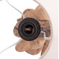 ΕΠΙΤΡΑΠΕΖΙΟ ΦΩΤΙΣΤΙΚΟ TYGO HM4436 DRIFTWOOD & ΛΕΥΚΟ ΚΑΠΕΛΟ Φ35x57Υεκ.