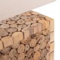 ΕΠΙΤΡΑΠΕΖΙΟ ΦΩΤΙΣΤΙΚΟ TWIGGY HM4437 DRIFTWOOD & ΛΕΥΚΟ ΚΑΠΕΛΟ 50.5x16x45.5Υεκ.