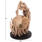 ΕΠΙΤΡΑΠΕΖΙΟ ΔΙΑΚΟΣΜΗΤΙΚΟ ΦΩΤΙΣΤΙΚΟ ASHIN HM4438 DRIFTWOOD--RATTAN 30x30x49Υεκ.