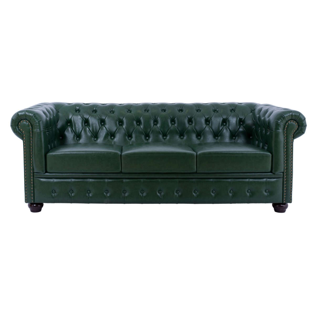 ΚΑΝΑΠΕΣ 3ΘΕΣΙΟΣ T.CHESTERFIELD HM3009.08 ΤΕΧΝΟΔΕΡΜΑ ΚΥΠΑΡΙΣΣΙ 208x90x73 εκ.