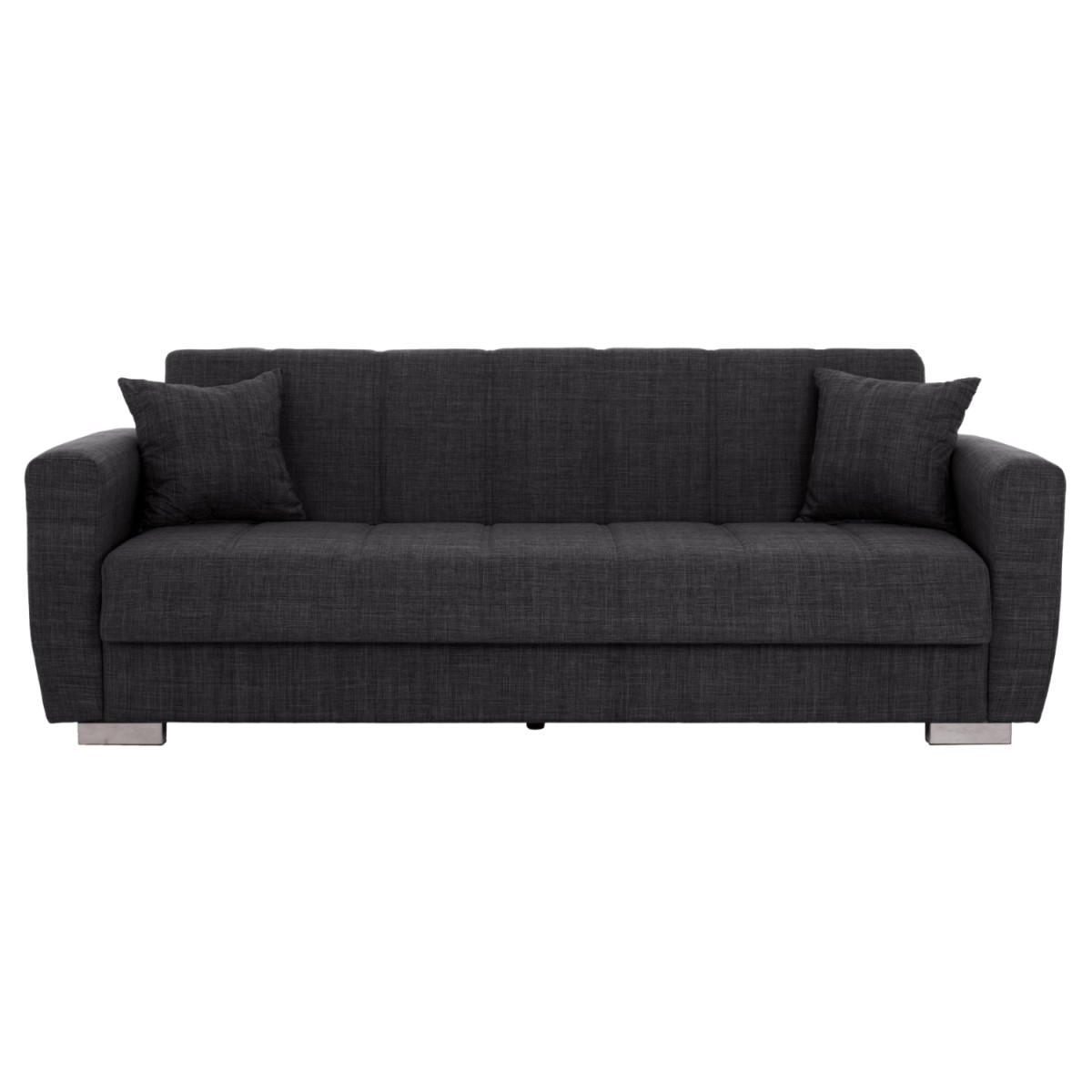 ΚΑΝΑΠΕΣ ΚΡΕΒΑΤΙ POLYA ΤΡΙΘΕΣΙΟΣ HM3240.03 ΓΚΡΙ 215x80x77Υ εκ.