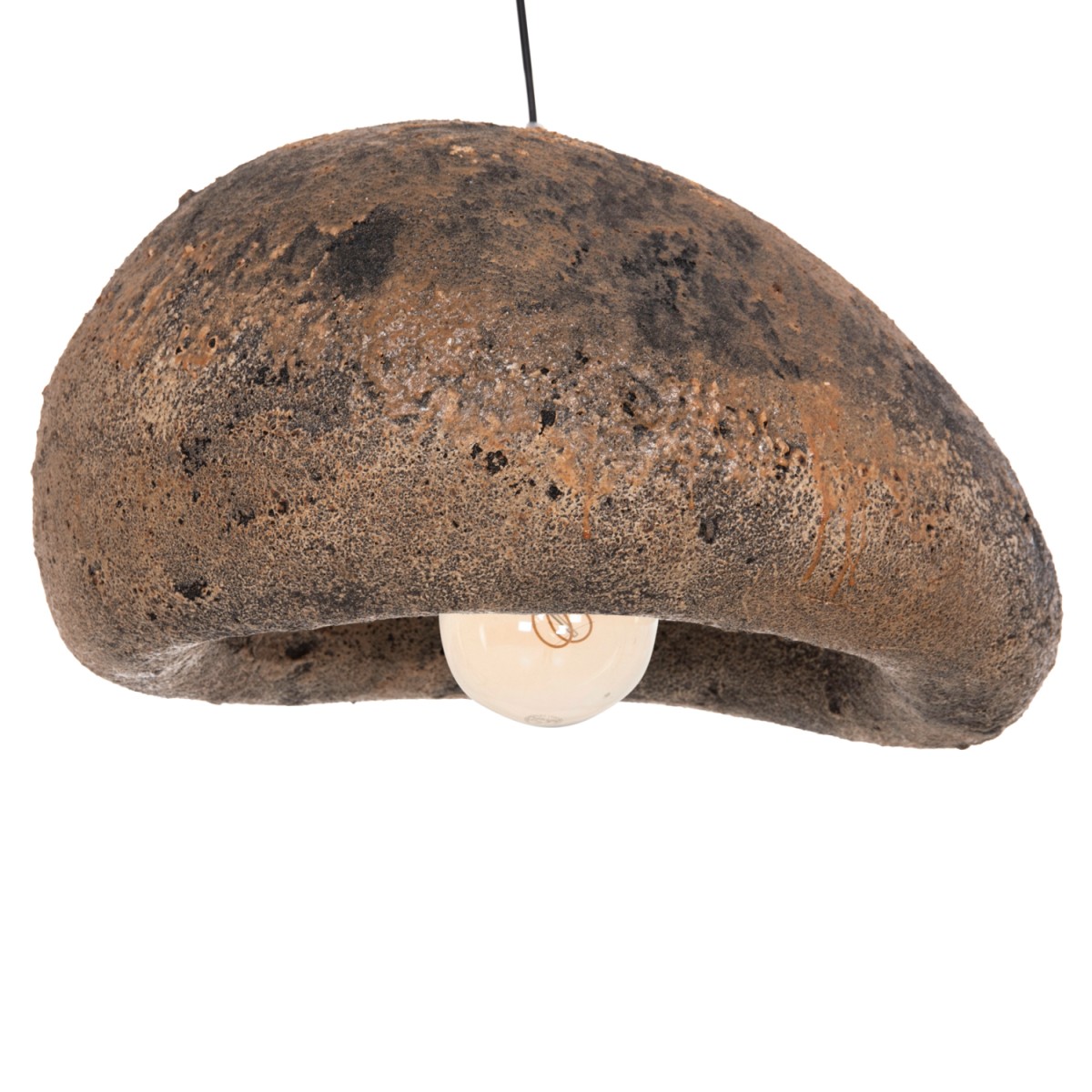 ΦΩΤΙΣΤΙΚΟ ΟΡΟΦΗΣ ΜΕ ΟΨΗ ΠΕΤΡΑΣ STONER (M) HM4418.03 ΓΚΡΙ/ΚΑΦΕ--55x45x40Υεκ.