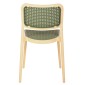 ΚΑΡΕΚΛΑ ΠΟΛΥΠΡΟΠΥΛΕΝΙΟΥ MEKO HM5934.04 ΜΠΕΖ ΜΕ OLIVE GREEN ΨΑΘΑ 41x49x102Υ εκ.