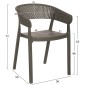 ΠΟΛΥΘΡΟΝΑ ΠΟΛΥΠΡΟΠΥΛΕΝΙΟΥ PERFOE HM5941.07 DARK OLIVE 53,5x50,5x73Υεκ.