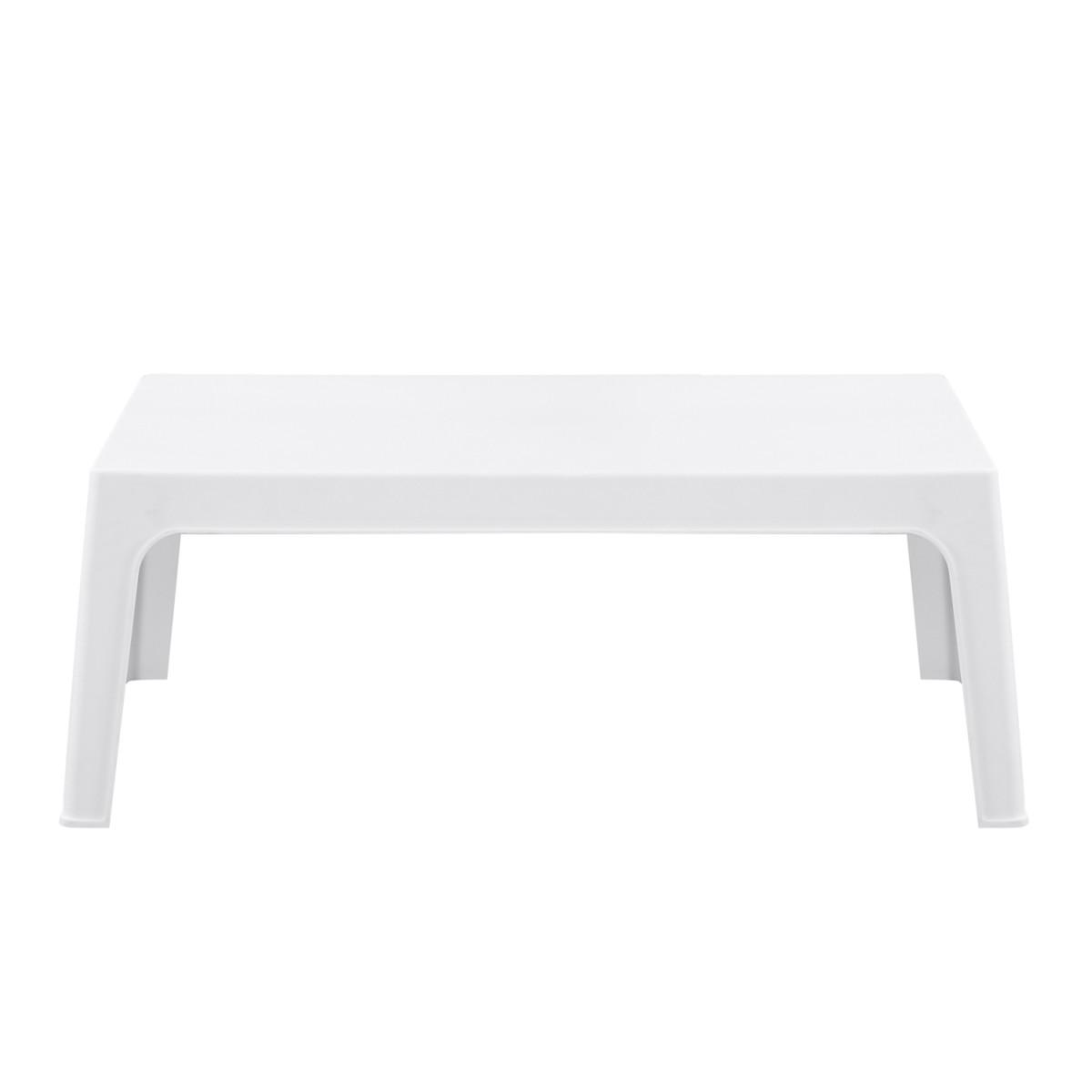 ΤΡΑΠΕΖΑΚΙ ΟΡΘΟΓΩΝΙΟ SLEEK HM6367.01 ΠΟΛΥΠΡΟΠΥΛΕΝΙΟ ΣΕ ΛΕΥΚΟ 99x59.5x39.5Υεκ.