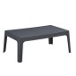 ΤΡΑΠΕΖΑΚΙ ΟΡΘΟΓΩΝΙΟ SLEEK HM6367.10 ΠΟΛΥΠΡΟΠΥΛΕΝΙΟ ΣΕ ΣΚΟΥΡΟ ΓΚΡΙ 99x59.5x39.5Υεκ.