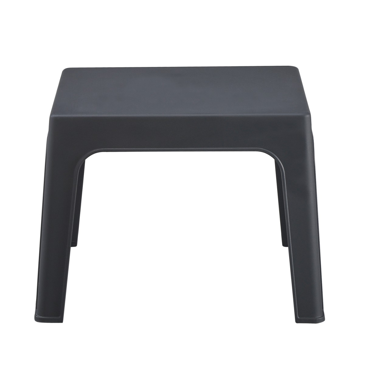ΤΡΑΠΕΖΑΚΙ ΤΕΤΡΑΓΩΝΟ SLEEK HM6371.10 ΠΟΛΥΠΡΟΠΥΛΕΝΙΟ ΣΕ ΣΚΟΥΡΟ ΓΚΡΙ 49.5x49.5x40Υεκ.
