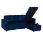 ΚΑΝΑΠΕΣ ΓΩΝΙΑ ΚΡΕΒΑΤΙ WAYNE 224x147x85Υεκ. HM3028.18 ΒΕΛΟΥΔΟ ΜΠΛΕ