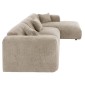 ΚΑΝΑΠΕΣ ΓΩΝΙΑ BRICKEN HM3275.01R ΜΠΕΖ ΥΦΑΣΜΑ 110-282x98-160x72Υεκ.