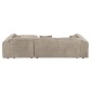 ΚΑΝΑΠΕΣ ΓΩΝΙΑ BRICKEN HM3275.01R ΜΠΕΖ ΥΦΑΣΜΑ 110-282x98-160x72Υεκ.