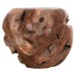 ΒΟΗΘΗΤΙΚΟ ΤΡΑΠΕΖΙ LOGGY HM18295 ΞΥΛΟ TEAK--ΦΥΣΙΚΟ 50x50x50Υεκ.