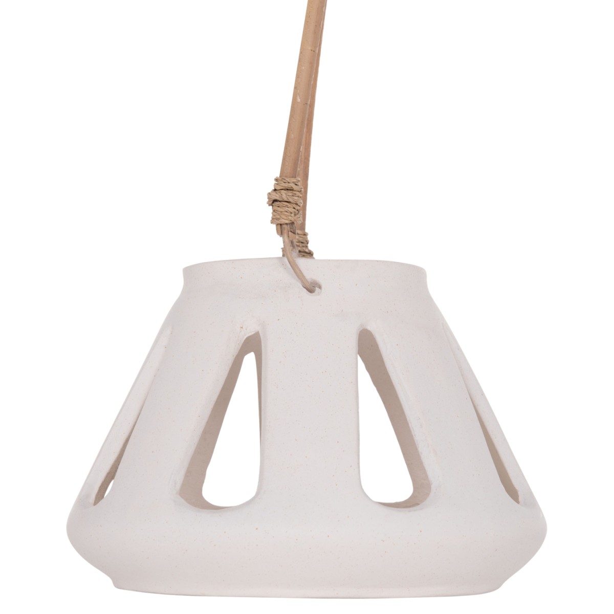 ΕΠΙΤΡΑΠΕΖΙΟ ΦΑΝΑΡΙ ERANTYL HM4696.02S ΛΕΥΚΟ FIBER CEMENT & ΧΕΡΟΥΛΙ RATTAN Φ25x17Yεκ.