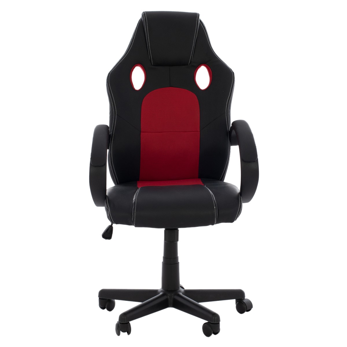 ΚΑΡΕΚΛΑ ΓΡΑΦΕΙΟΥ GAMING BUCKET HM1041.01 ΜΑΥΡΟPU+ΚΟΚΚΙΝΟ MESH 60x62x117 εκ.
