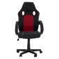 ΚΑΡΕΚΛΑ ΓΡΑΦΕΙΟΥ GAMING BUCKET HM1041.01 ΜΑΥΡΟPU+ΚΟΚΚΙΝΟ MESH 60x62x117 εκ.