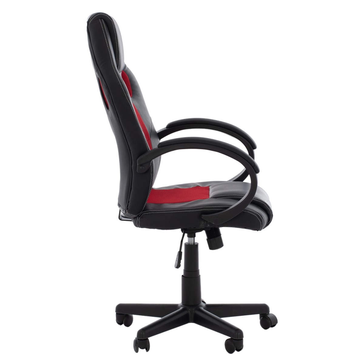 ΚΑΡΕΚΛΑ ΓΡΑΦΕΙΟΥ GAMING BUCKET HM1041.01 ΜΑΥΡΟPU+ΚΟΚΚΙΝΟ MESH 60x62x117 εκ.