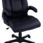 ΚΑΡΕΚΛΑ ΓΡΑΦΕΙΟΥ THORIN HM1050.01 ΜΕ MASSAGE ΜΑΥΡΗ HOMEMARKT 62x70x127Y εκ.