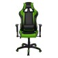 ΠΟΛΥΘΡΟΝΑ GAMING RACING HM1056.03 ΜΑΥΡΟ - ΠΡΑΣΙΝΟ PU 67x70x134 εκ.