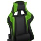 ΠΟΛΥΘΡΟΝΑ GAMING RACING HM1056.03 ΜΑΥΡΟ - ΠΡΑΣΙΝΟ PU 67x70x134 εκ.